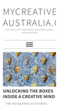 Mobile Screenshot of mycreativeaustralia.com